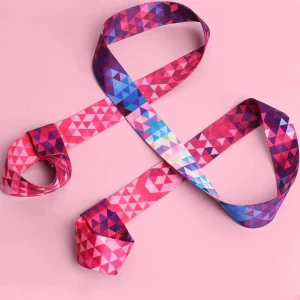 1 correa para esterilla de yoga con diseño geométrico