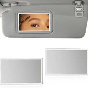 1 espejo de tocador para visera de automóvil, espejo de maquillaje