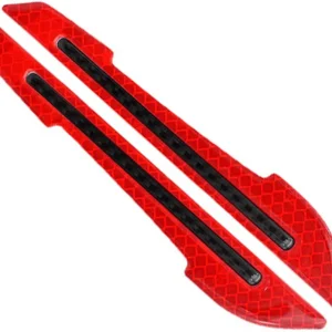 1 par de calcomanías de advertencia para espejo de automóvil, tiras reflectantes de advertencia de seguridad anticolisión