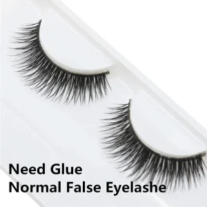 1 par de pestañas postizas negras