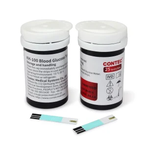 50 tiras reactivas para monitor de azúcar de glucosa en sangre Contec KH-100