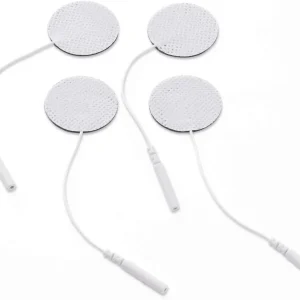 Almohadillas de electrodos autoadhesivas redondas reutilizables para unidad TENS/EMS