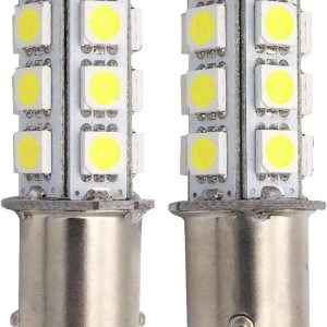 Bombilla LED superbrillante GRV Ba15d 1142 1076 18-5050SMD CA/CC 12 V-24 V, luz blanca