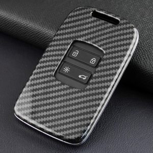 Carcasa de fibra de carbono ABS para llave de coche para Renault Koleos Kadjar