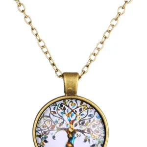 Collar colgante  de árbol genealógico o Árbol de la vida