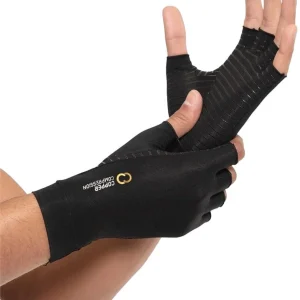Copper Compression - Guantes tipo muñequera, sin dedos, unisex, para artritis.