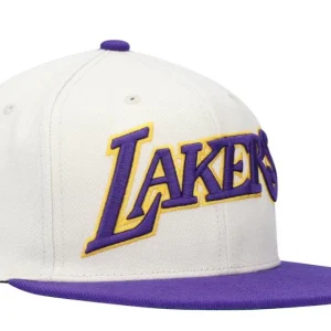 Gorra snapback XL natural color crema Hardwood Classics de Mitchell & Ness