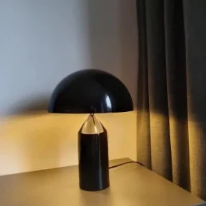 Lámpara de mesa con forma de seta, luz minimalista posmoderna