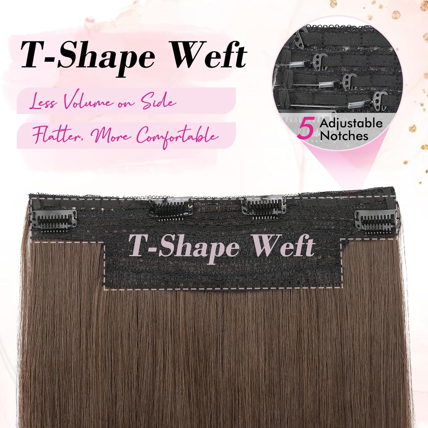 REECHO HE006 - Extensiones de cabello invisible con trama de encaje más delgada y suave - Imagen 4