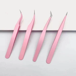 Shein Juego de 4 rizadores de pestañas rosas