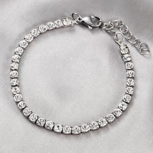 Shein Pulsera con decoración de diamantes de imitación