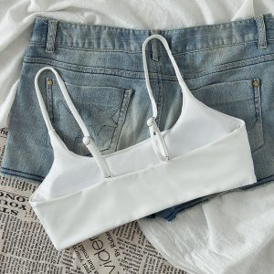 SHEIN Traje de baño básico Top de bikini con tirantes finos