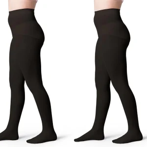 Silky Toes 2 Pares de Medias de microfibra opacas