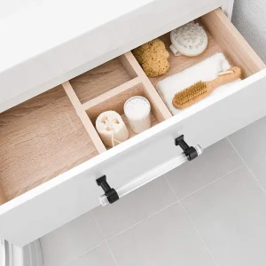 Tiradores de acrílico para gabinetes de Mengico pack 4