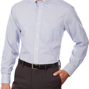 Tommy Hilfiger - Camisa de vestir para hombre, ajuste regular, no necesita planchado